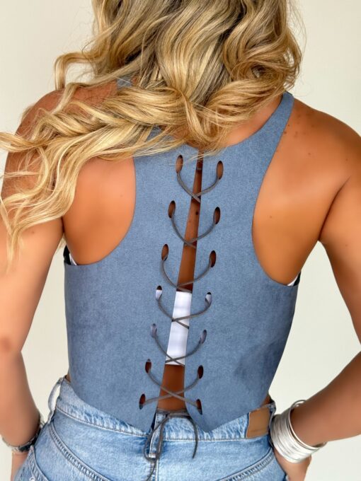 TOP ARCOS BLUE DENIM - Image 3