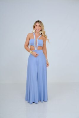 VESTIDO PROVENZA CELESTE